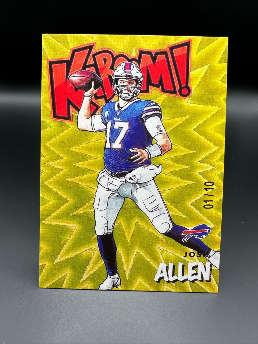 Josh Allen 2021 Panini Kaboom #K34 Novelty Football Card. Buffalo Bills.